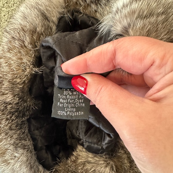 Awesome wool fur trimmed hat - Picture 6 of 6